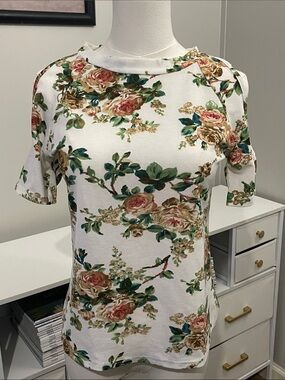 Floral Print Knit Top, (See Description)